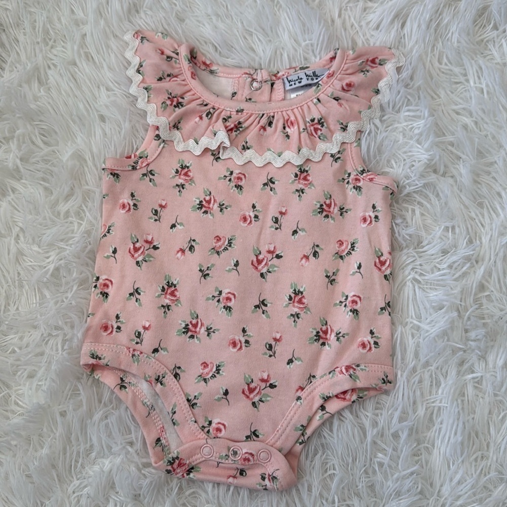 Floral baby onesie